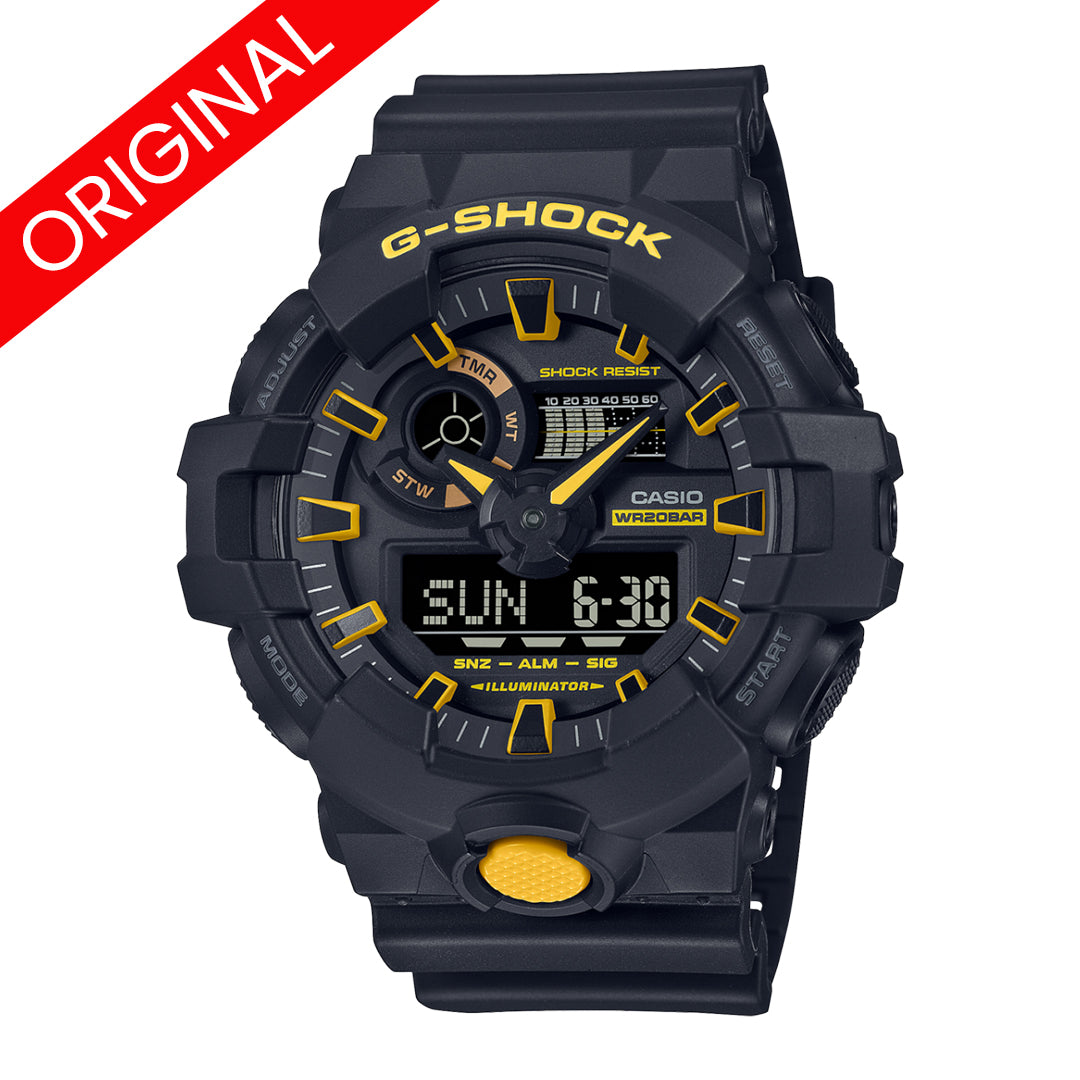 RELOJ ORIGINAL  G-SHOCK - NEGRO- AMARILLO -DEPORTIVO - CASUAL OG-S-83