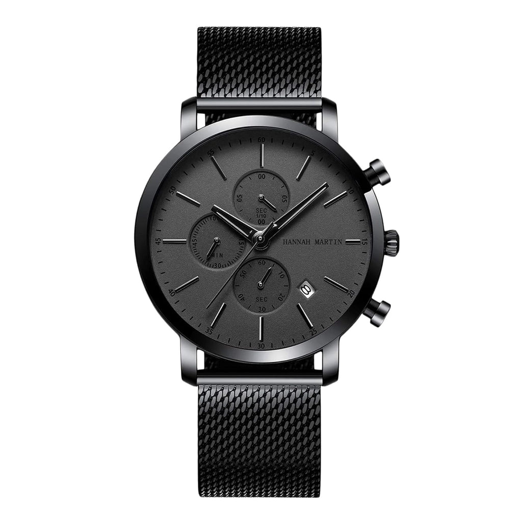 RELOJ ORIGINAL HANNAH MARTIN - CASUAL Y ELEGANTE - NEGRO | HAN-5 