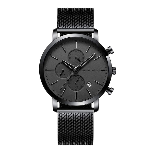 RELOJ ORIGINAL HANNAH MARTIN - CASUAL Y ELEGANTE - NEGRO | HAN-5 