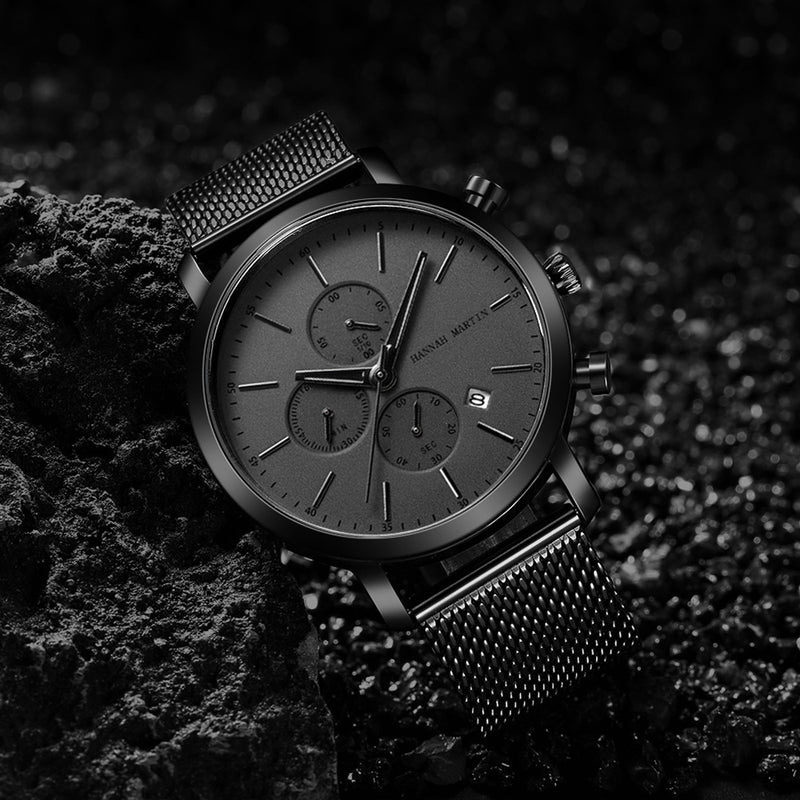 RELOJ ORIGINAL HANNAH MARTIN - CASUAL Y ELEGANTE - NEGRO |  HAN-58