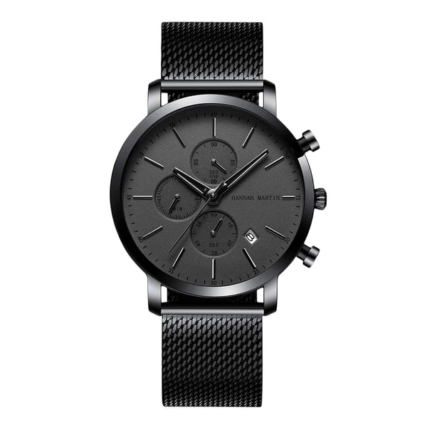 RELOJ ORIGINAL HANNAH MARTIN - CASUAL Y ELEGANTE - NEGRO | HAN-5 