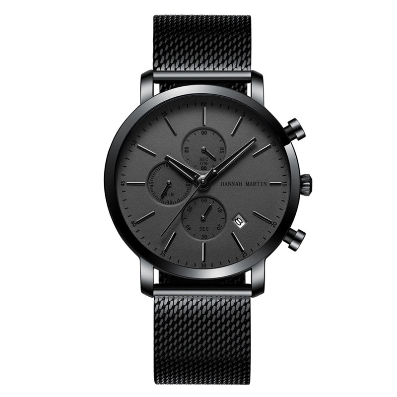 RELOJ ORIGINAL HANNAH MARTIN - CASUAL Y ELEGANTE - NEGRO | HAN-5 