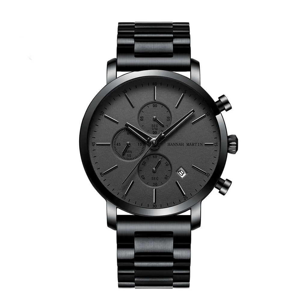RELOJ ORIGINAL HANNAH MARTIN - CASUAL Y ELEGANTE - NEGRO | HAN-61 