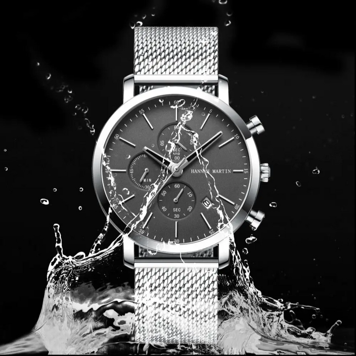 RELOJ ORIGINAL HANNAH MARTIN - CASUAL Y ELEGANTE - PLATEADO | HAN-66 (1)
