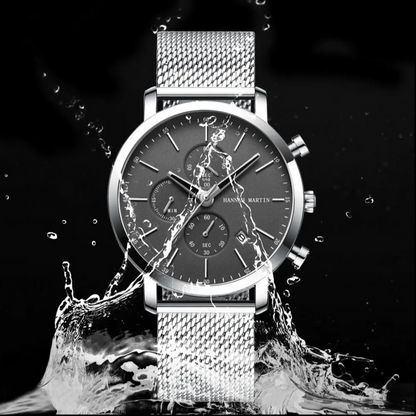 RELOJ ORIGINAL HANNAH MARTIN - CASUAL Y ELEGANTE - PLATEADO | HAN-66 (1)