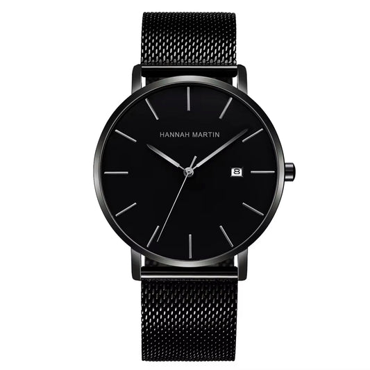 RELOJ ORIGINAL HANNAH MARTIN - ELEGANTE Y CASUAL - NEGRO,  AZUL Y DORADO | HAN-85 | HAN-86 | HAN-87 | HAN-84 PARA HOMBRE