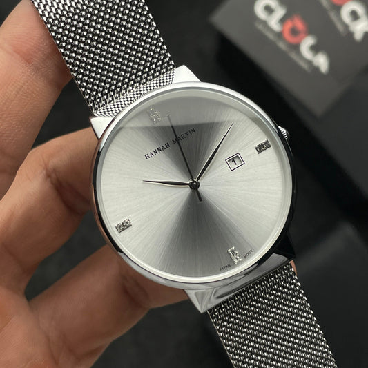 RELOJ ORIGINAL HANNAH MARTIN - ELEGANTE Y CASUAL - NEGRO, AZUL Y PLATEADO | HAN-22 | HAN-24 | HAN-89 | HAN-90