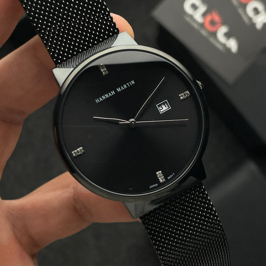 RELOJ ORIGINAL HANNAH MARTIN - ELEGANTE Y CASUAL - NEGRO, AZUL Y PLATEADO | HAN-22 | HAN-24 | HAN-89 | HAN-90