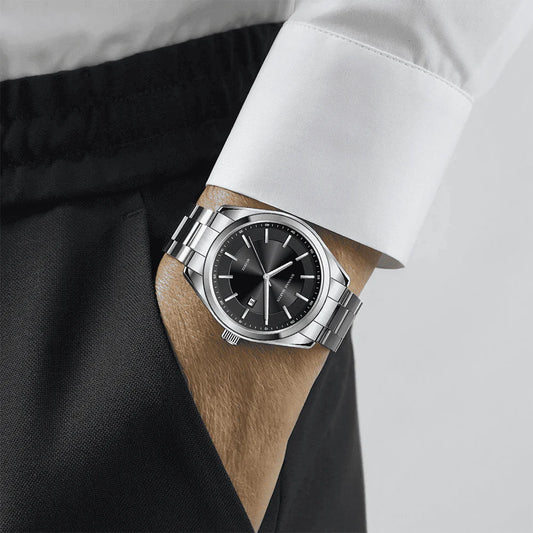 RELOJ ORIGINAL HANNAH MARTIN - ELEGANTE Y CASUAL - NEGRO, DORADO Y PLATEADO | HAN-94 | HAN-95 | HAN-96 PARA HOMBRE