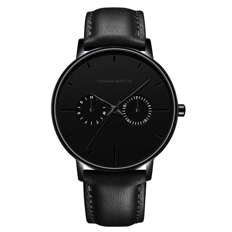 RELOJ ORIGINAL HANNAH MARTIN - ELEGANTE Y CASUAL - NEGRO, MARRON Y PLATEADO | HAN-73 | HAN-74 | HAN-75 | HAN-76 | HAN-77 | HAN-78 PARA HOMBRE