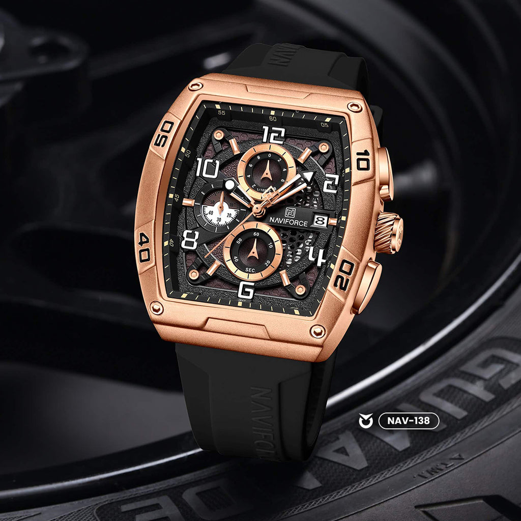 RELOJ ORIGINAL NAVIFORCE -  CASUAL - NEGRO | NAV-138 | NAV-139 PARA HOMBRE