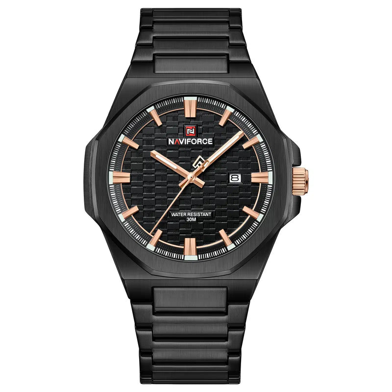 RELOJ ORIGINAL NAVIFORCE - ELEGANTE Y CASUAL - NEGRO, AZUL Y PLATEADO | NAV-116 | NAV-117 | NAV-118 PARA HOMBRE (1)