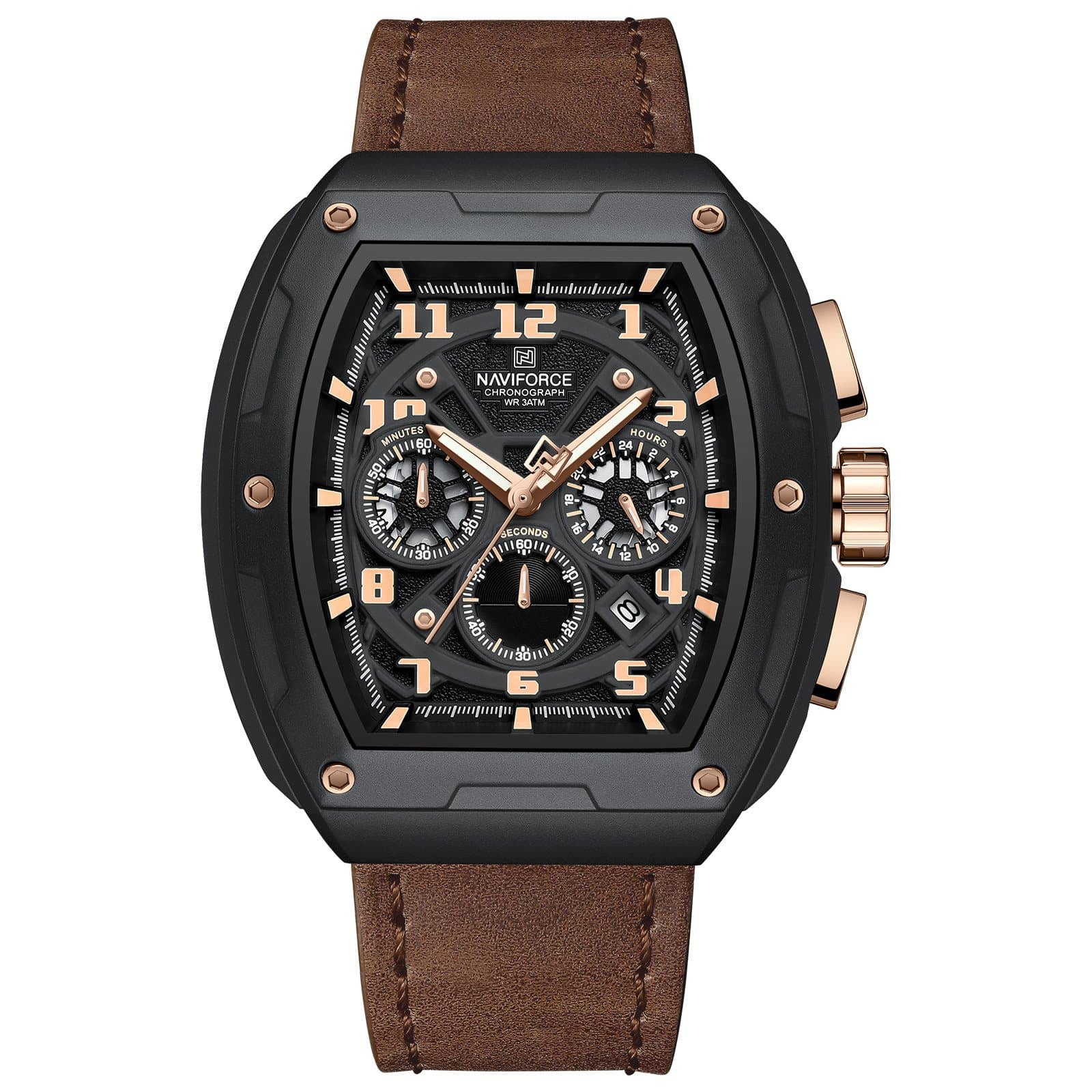 RELOJ ORIGINAL NAVIFORCE - CASUAL - VERDE Y MARRON | NAV-129| NAV-130 | NAV-131 PARA HOMBRE (1)