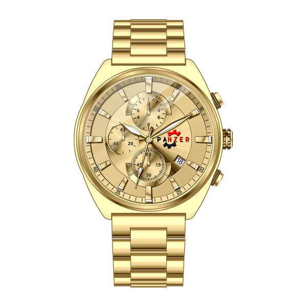 RELOJ PANZER ORIGINAL - ELEGANTE DORADO Y PLATEADO PARA HOMBRE | PAN-20, PAN-21