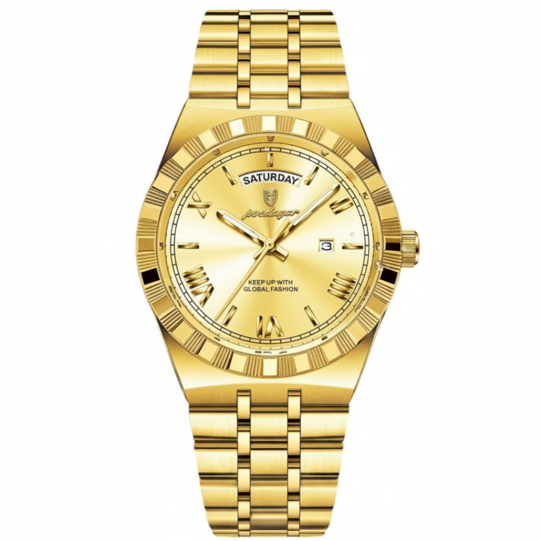 RELOJ POEDAGAR ORIGINAL - ELEGANTE DORADO| POE-48
