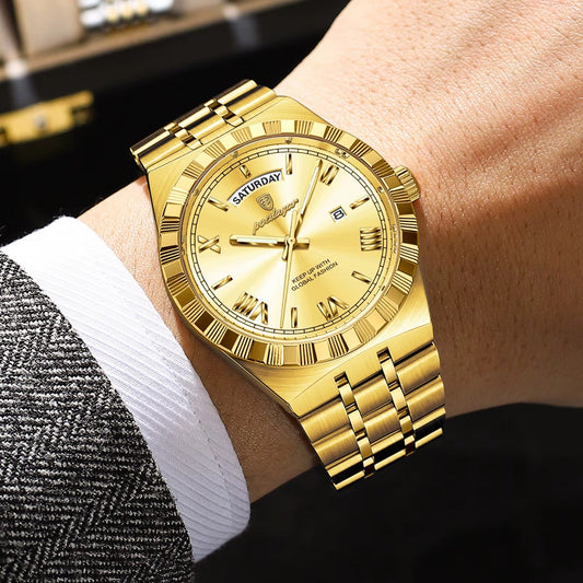 RELOJ POEDAGAR ORIGINAL - ELEGANTE DORADO| POE-48