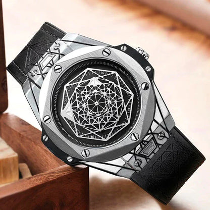 RELOJ RUIMAS ORIGINAL- CASUAL NEGRO Y DORADO PARA HOMBRE 533G | RUI-10 | RUI-11 | RUI-1 (2)