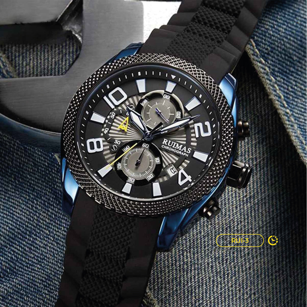 RELOJ RUIMAS ORIGINAL - CASUAL NEGRO | RUI-3 PARA HOMBRE