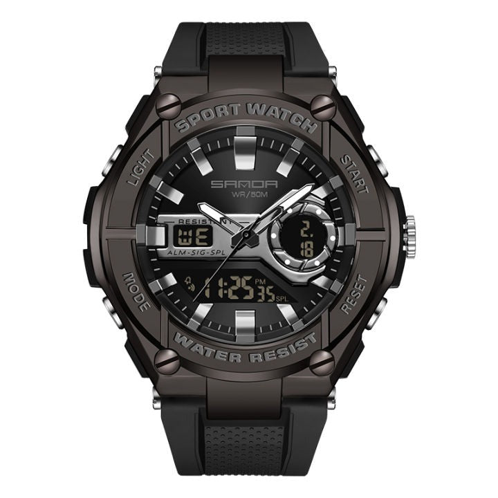 RELOJ SANDA ORIGINAL - CASUAL NEGRO Y VERDE PARA HOMNBRE |  SAN-110 | SAN-111 | SAN-112