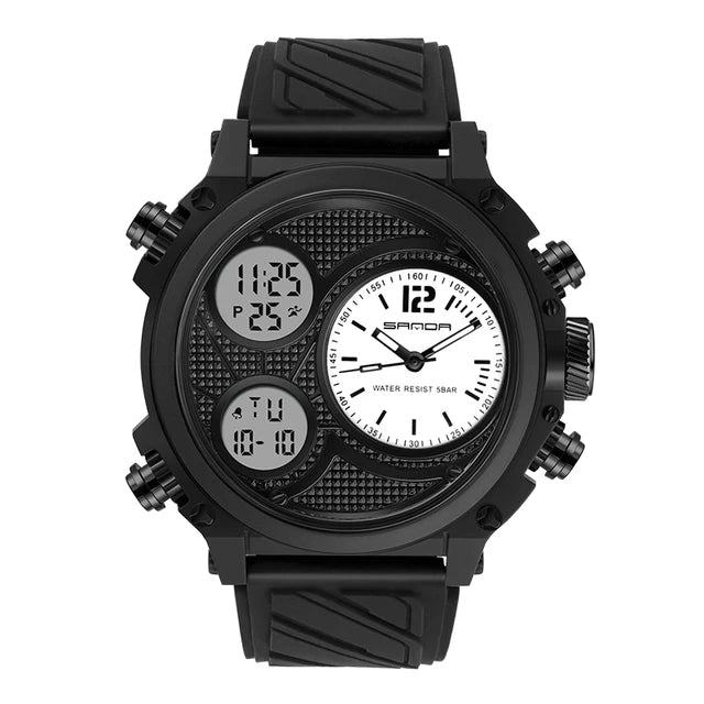 RELOJ SANDA ORIGINAL - NEGRO Y BLANCO PARA HOMBRE 3002 | SAN-101 - SAN-102