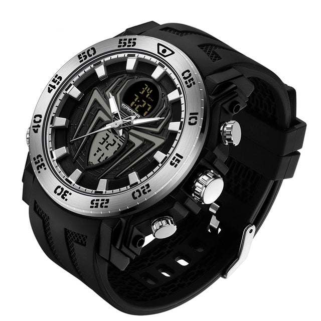 RELOJ SANDA ORIGINAL CASUAL NEGRO ARAÑA PARA HOMBRE  | SAN-60 | SAN-61