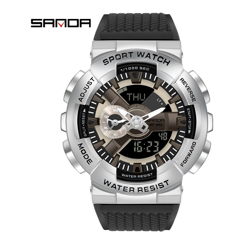 RELOJ SANDA ORIGINAL DEPORTIVOS DORADO, PLATEADO Y ARCOÍRIS PARA HOMBRE | SAN-33 | SAN-52 | SAN-53