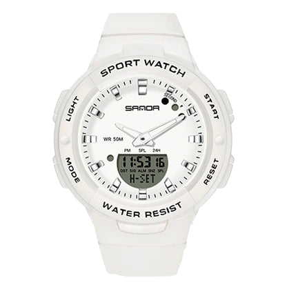 RELOJ SANDA ORIGINAL DEPORTIVO NEGRO Y BLANCO  PARA MUJER 6005 | SAN-17 | SAN-18