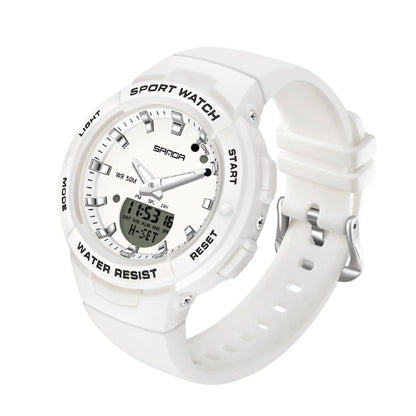 RELOJ SANDA ORIGINAL DEPORTIVO NEGRO Y BLANCO  PARA MUJER 6005 | SAN-17 | SAN-18