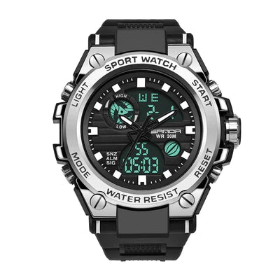 RELOJ SANDA ORIGINAL DEPORTIVO NEGRO Y VERDE PARA HOMBRE 739 | SAN-1 | SAN-5 | SAN-12