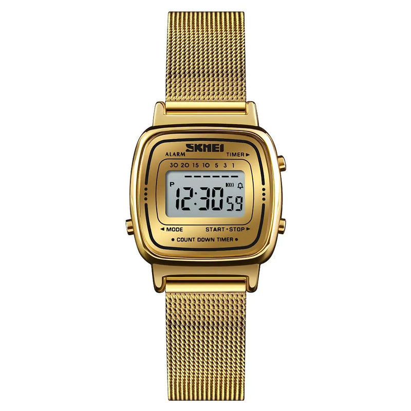 RELOJ SKMEI ORIGINAL - ELEGANTE Y CASUAL - DORADO | SKM-21