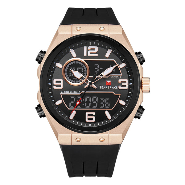 RELOJ TEARTRACE ORIGINAL - CASUAL DORADO NEGRO AZUL VERDE Y NARANJA TT6021 | TEA-29, TEA-30, TEA-31, TEA-32, TEA-33 PARA HOMBRE