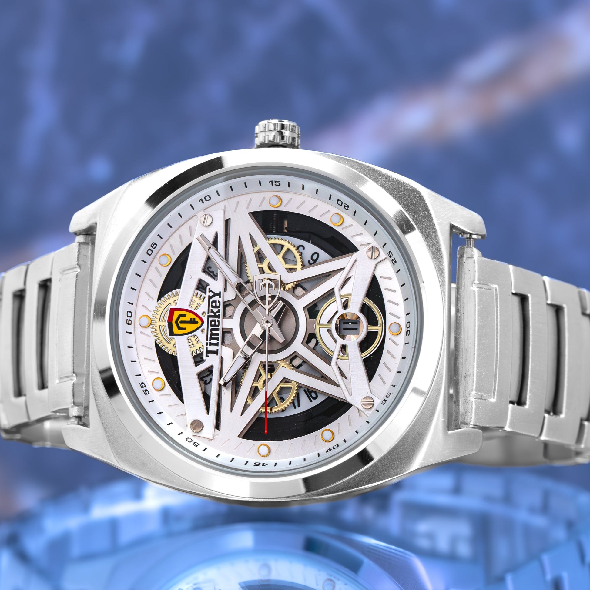 RELOJ TIMEKEY 1115 ORIGINAL - DORADO Y PLATEADO | TIM-1, TIM-2 PARA HOMBRE