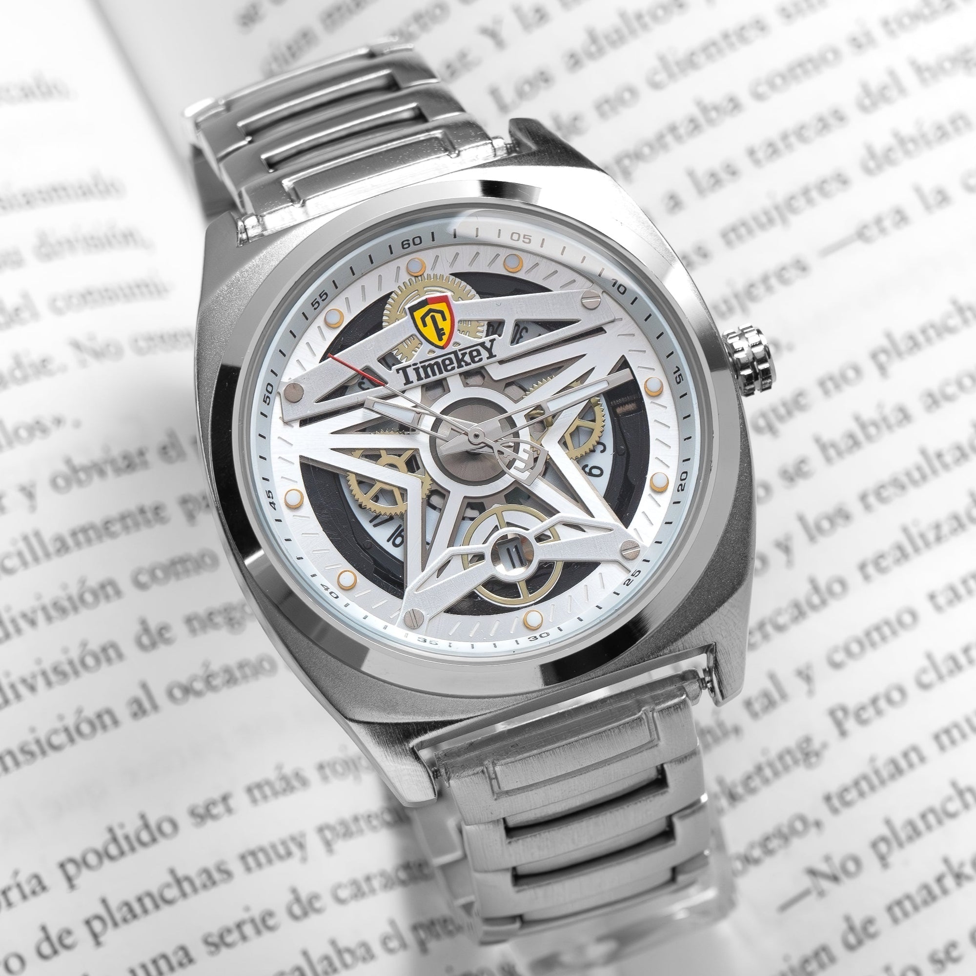 RELOJ TIMEKEY 1115 ORIGINAL - DORADO Y PLATEADO | TIM-1, TIM-2 PARA HOMBRE
