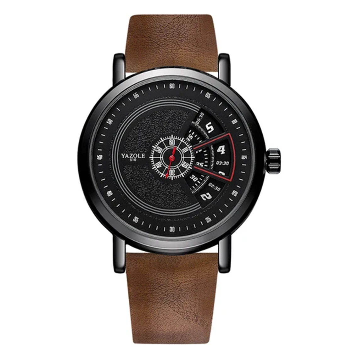 RELOJ YAZOLE ORIGINAL - CASUAL MARRON  | YAZ-14 PARA HOMBRE