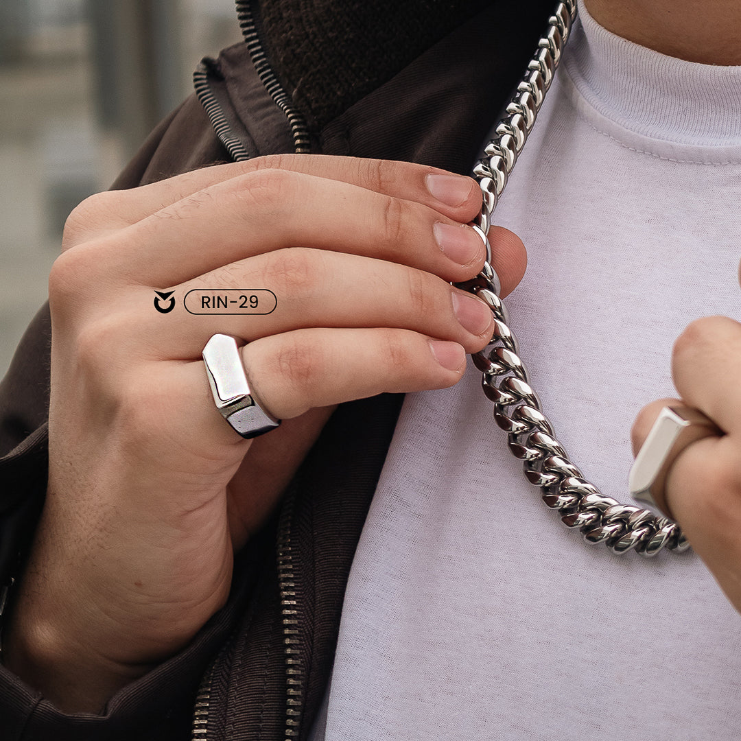 ANILLO BOATSHAPE PLATEADO | RIN-29