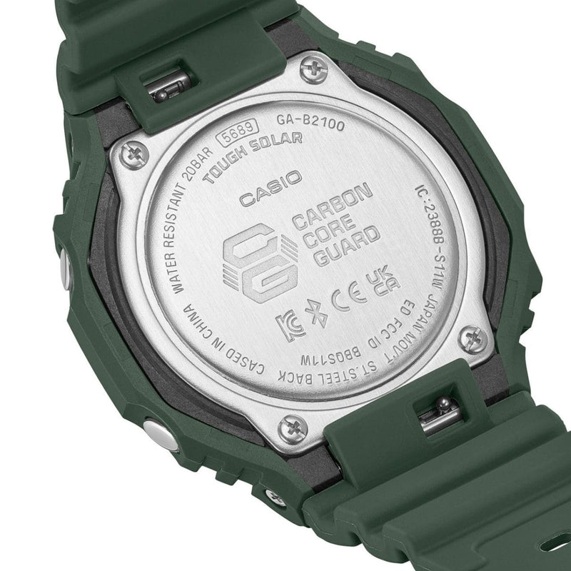 Reloj_G-Shock-Original-GA-B2100-3A PARA HOMBRE - VERDE - PLOMO