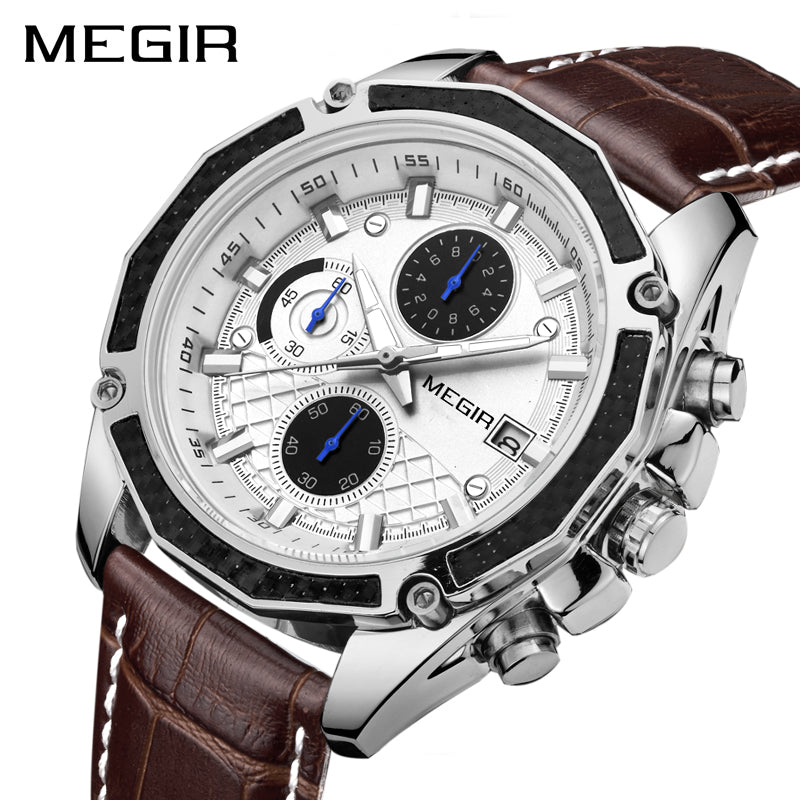 Reloj_ MEGIR_Plateado_MEG-1 para hombre 