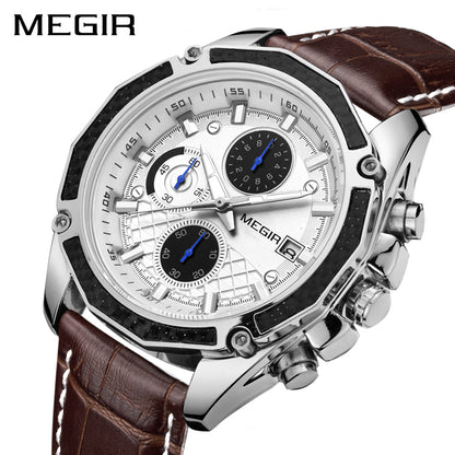 Reloj_ MEGIR_Plateado_MEG-1 para hombre 