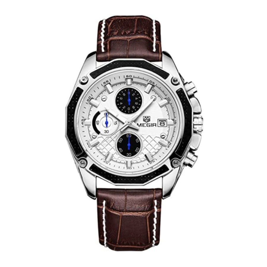 Reloj_ MEGIR_Plateado_MEG-1 para hombre 