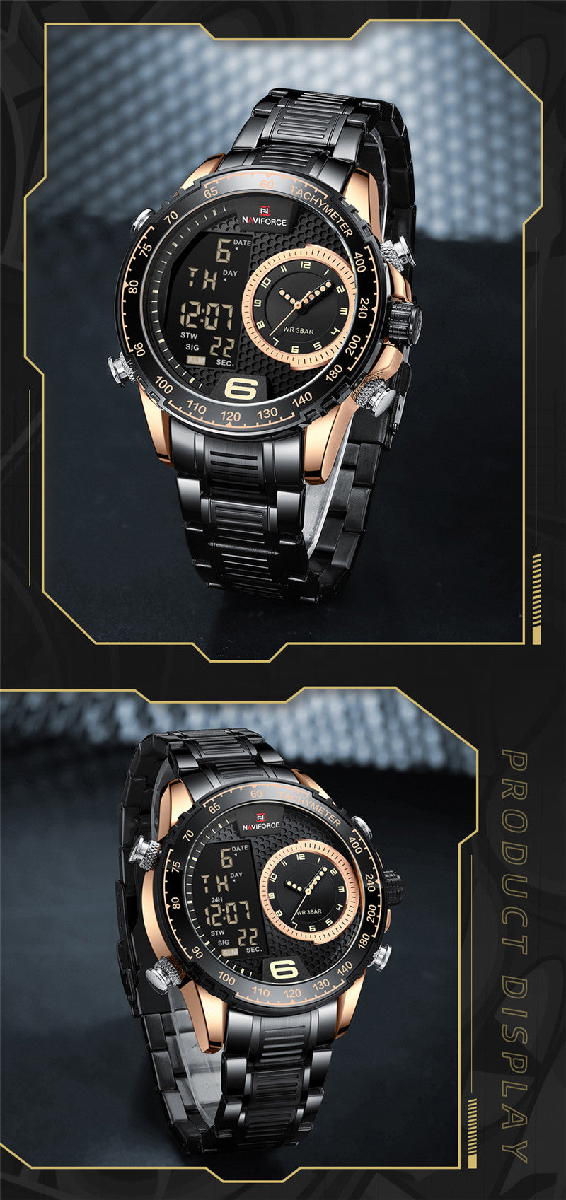 RELOJ NAVIFORCE - NEGRO ESFERA | NAV-87