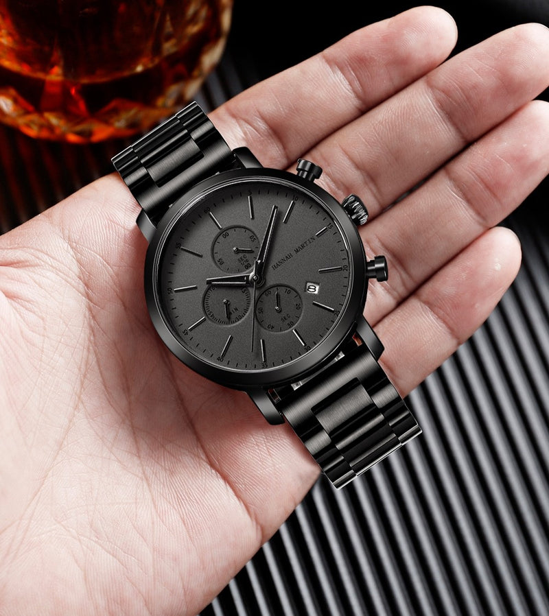 RELOJ HANNAH MARTIN - BLACK COMPLETO | SKU: HAN-61