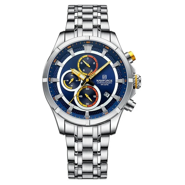 RELOJ NAVIFORCE ACERO NEGRO, PLATEADO | SKU: NAV-97