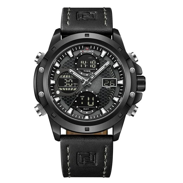 RELOJ NAVIFORCE DE CUERO ANALÓGICO DIGITAL | SKU: NAV-92 | NAV-93