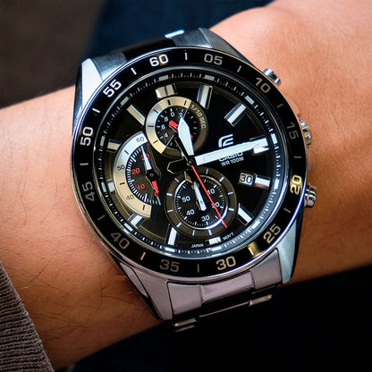EFV-550D | RELOJ CASIO EDIFICE ORIGINAL ACERO NEGRO AZUL BLANCO | EDI-OG-3, EDI-OG-59, EDI-OG-60