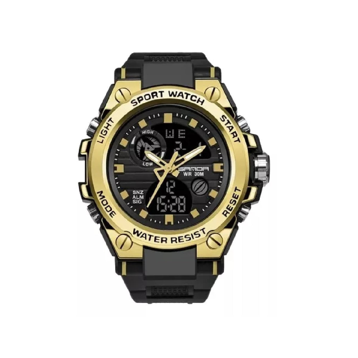 RELOJ SANDA ORIGINAL DEPORTIVO NEGRO Y VERDE 739 | SAN-1 | SAN-5 | SAN-12 | SAN-130