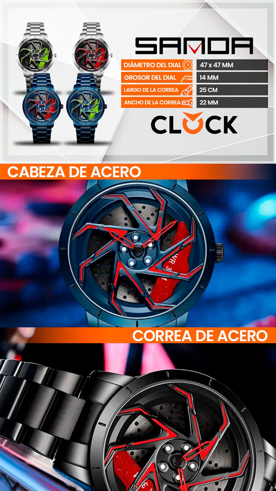 RELOJES DEPORTIVOS SANDA 1088 ORIGINALES | SAN-132, SAN-133, SAN-134, SAN-135