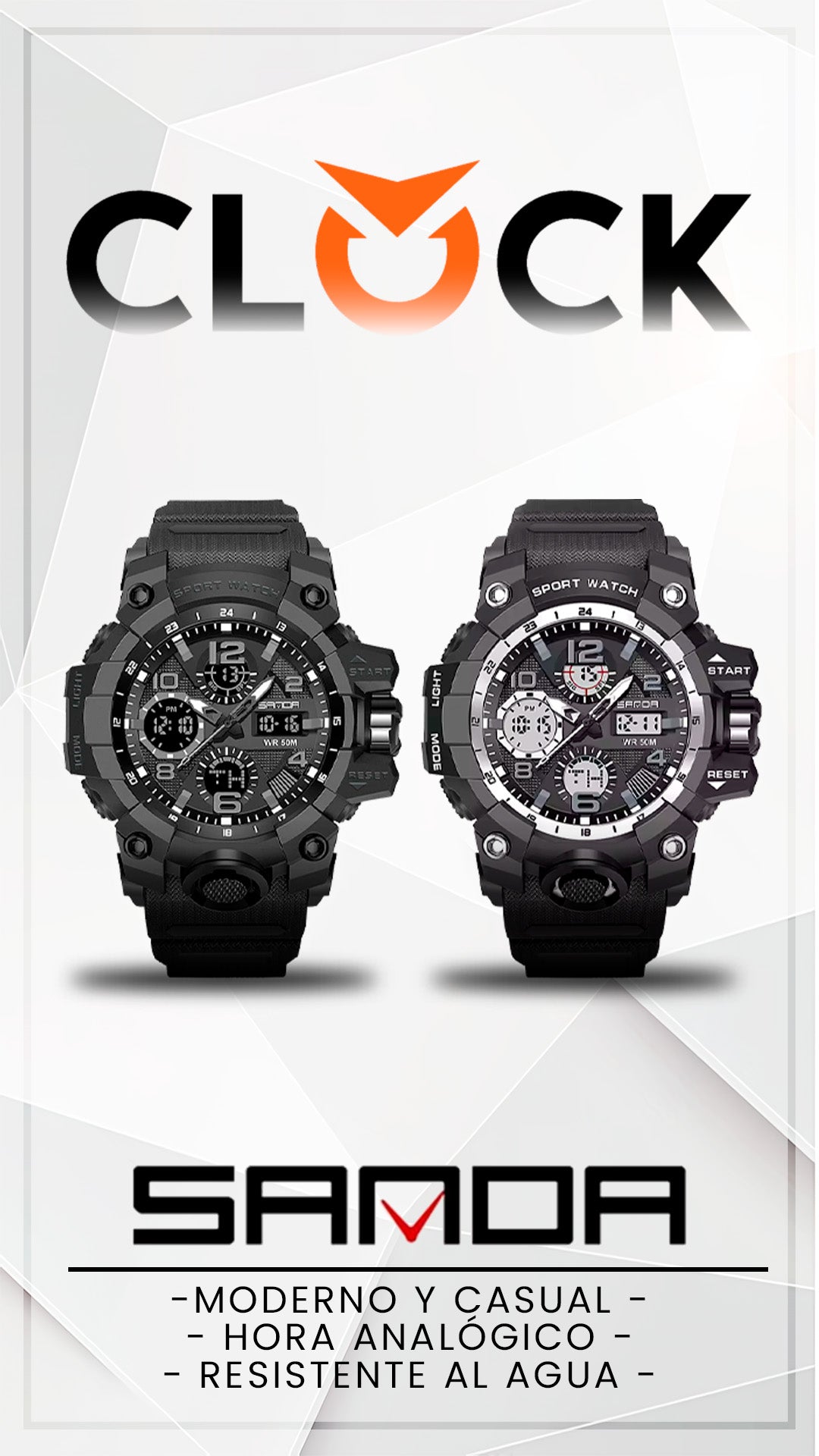 RELOJ SANDA ORIGINAL DEPORTIVO NEGRO | SAN-140, SAN-141