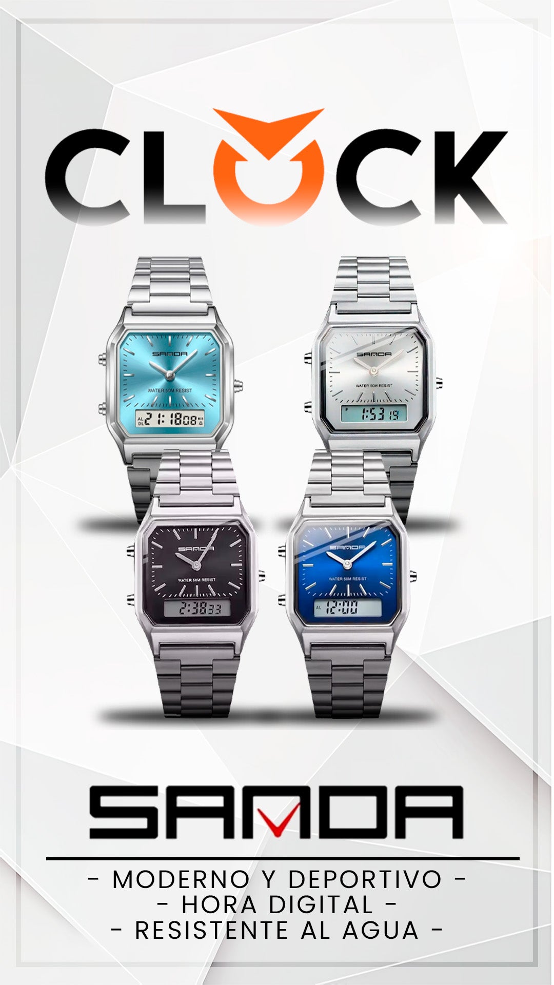 RELOJ SANDA 747 / 6126 ORIGINAL CUARZO/DIGITAL | SAN-143, SAN-144, SAN-96, SAN-97