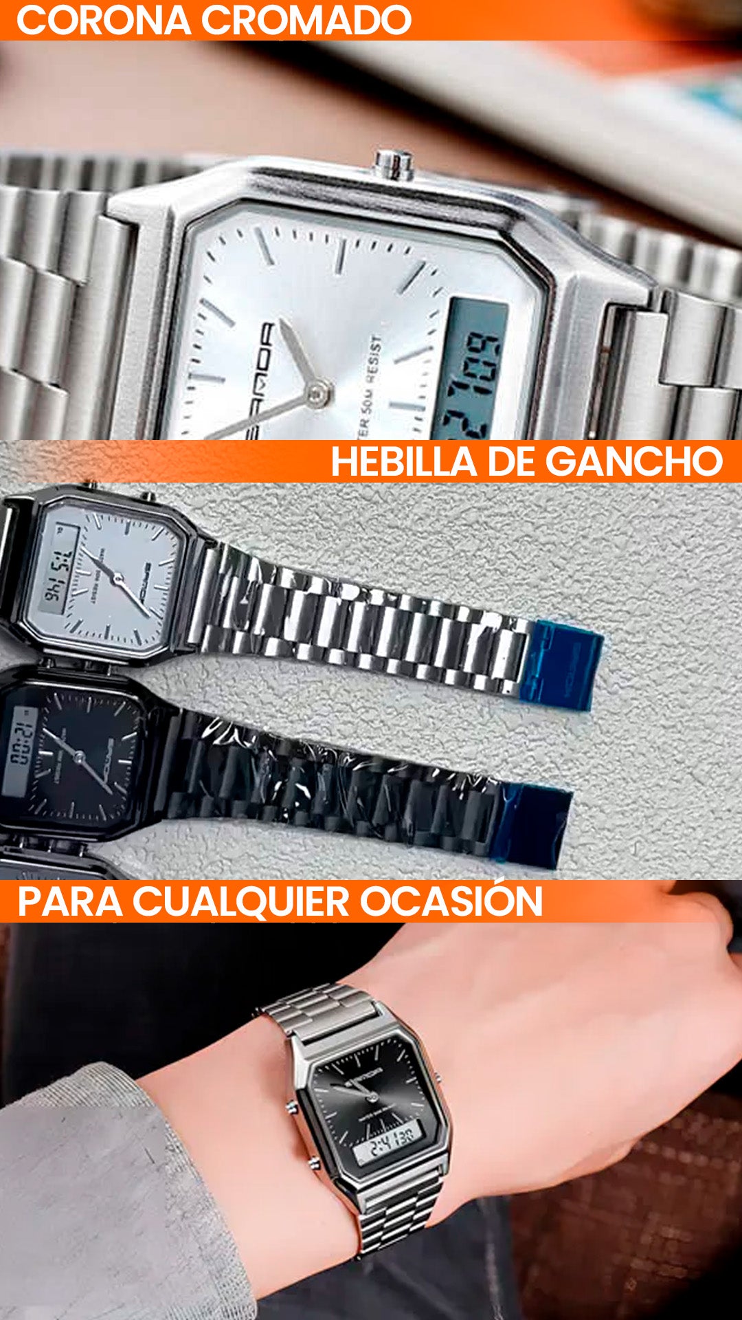 RELOJ SANDA 747 / 6126 ORIGINAL CUARZO/DIGITAL | SAN-143, SAN-144, SAN-96, SAN-97