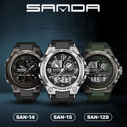 RELOJ SANDA ORIGINAL - NEGRO 6024 | SAN-14 | SAN-15 | SAN-128